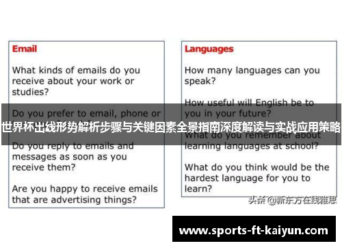 世界杯出线形势解析步骤与关键因素全景指南深度解读与实战应用策略 世界杯出线形势解析步骤与关键因素全景指南深度解读与实战应用策略