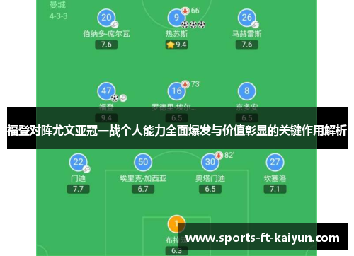 福登对阵尤文亚冠一战个人能力全面爆发与价值彰显的关键作用解析